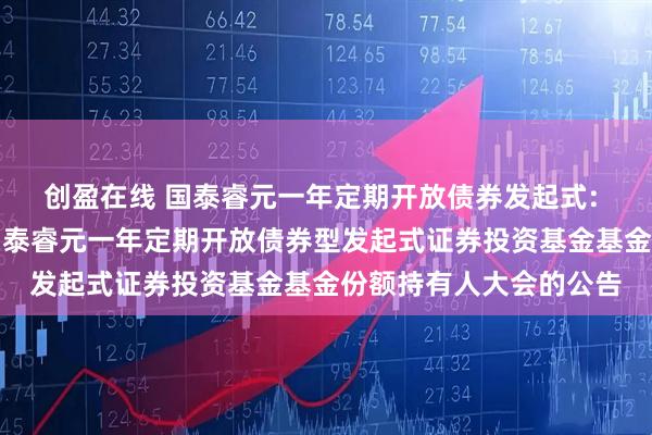创盈在线 国泰睿元一年定期开放债券发起式: 关于以通讯方式召开国泰睿元一年定期开放债券型发起式证券投资基金基金份额持有人大会的公告